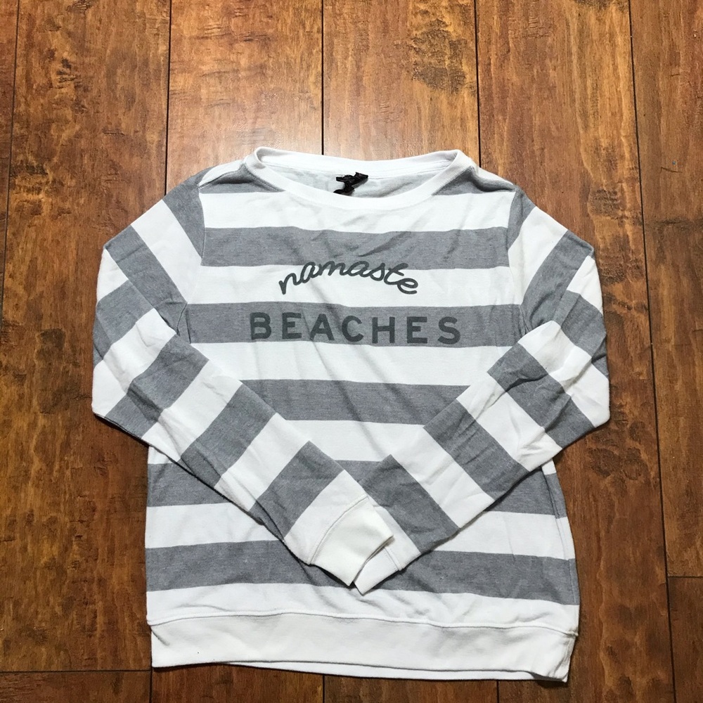 Betsey Johnson namaste beaches sweatshirt